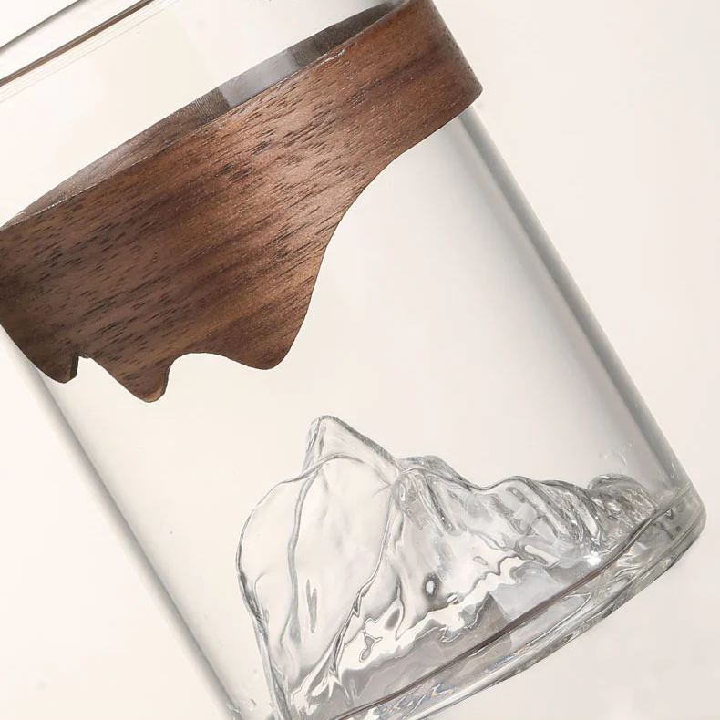 Mountain Glass Fair Cup With Bamboo Handle - Image 14