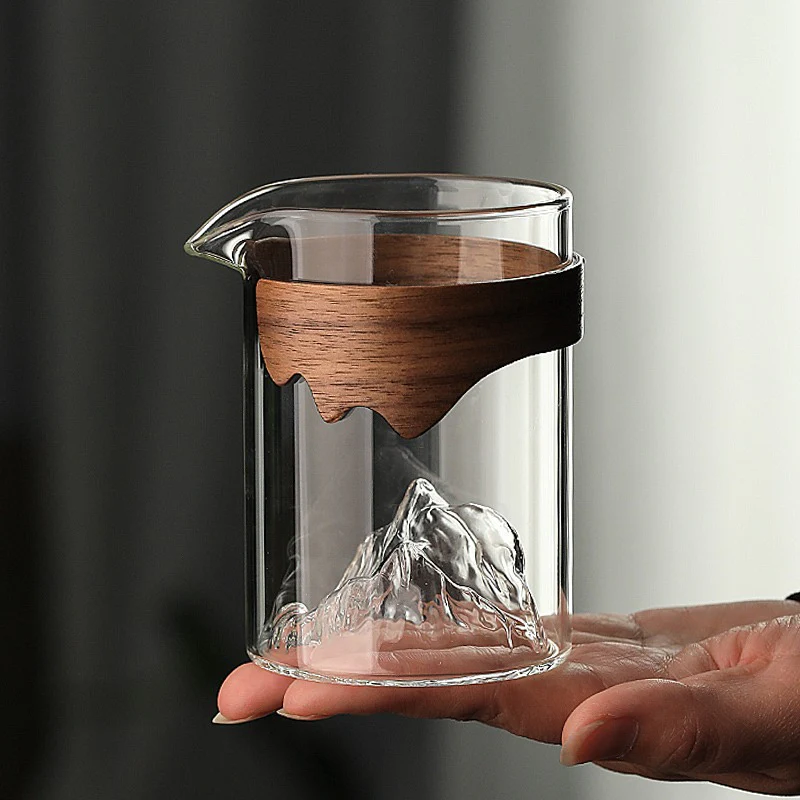 Mountain Glass Fair Cup With Bamboo Handle - Image 15