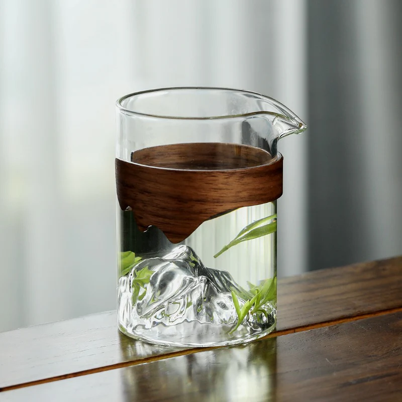 Mountain Glass Fair Cup With Bamboo Handle - Image 18