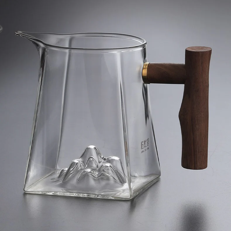 Mountain Glass Fair Cup With Wooden Handle - Image 6