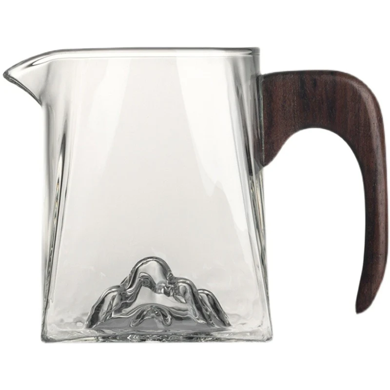 Mountain Glass Wooden Handle Fair Cup - Image 12