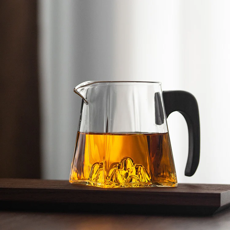 Mountain Glass Wooden Handle Fair Cup - Image 13