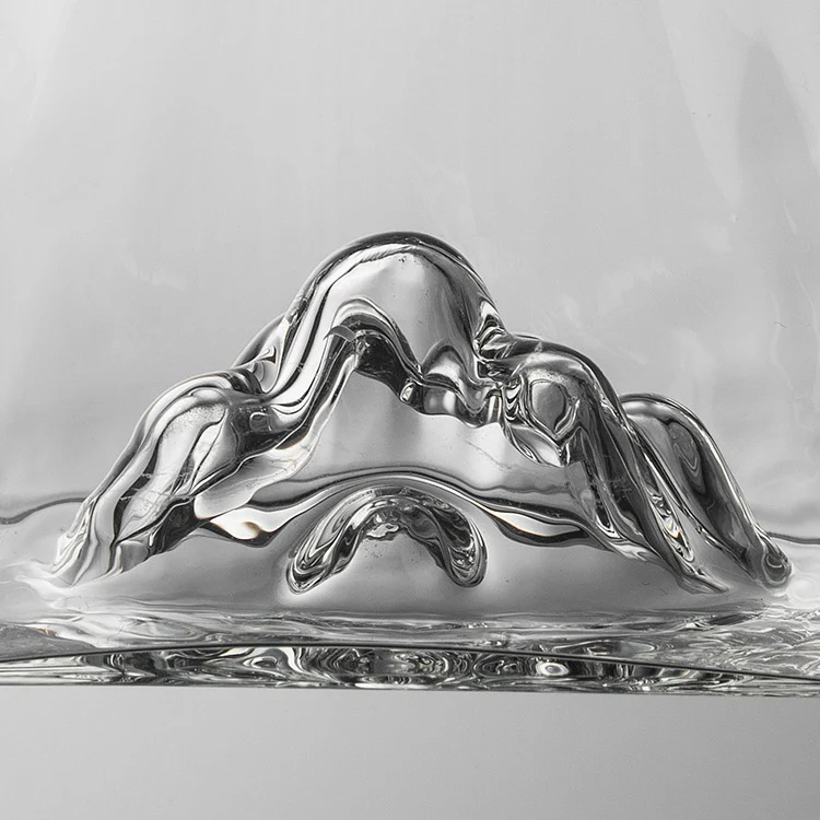 Mountain Glass Wooden Handle Fair Cup - Image 7