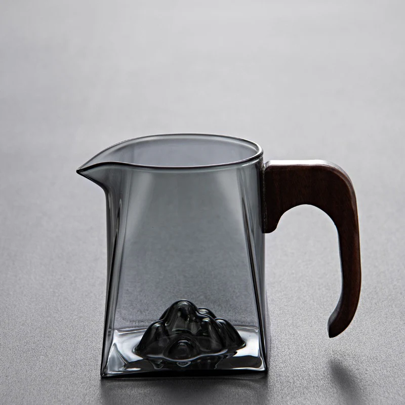 Mountain Glass Wooden Handle Fair Cup - Image 9