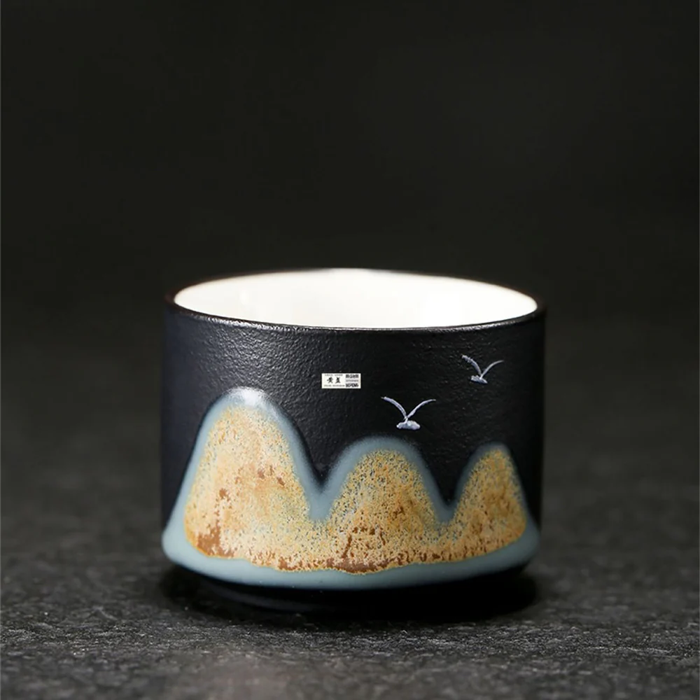 Mountains And Birds Kutani-yaki Tea Set - Image 3
