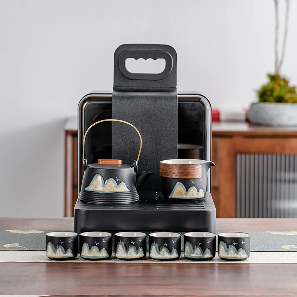 Multi-functional Japanese-style Portable Tea Set - Image 3