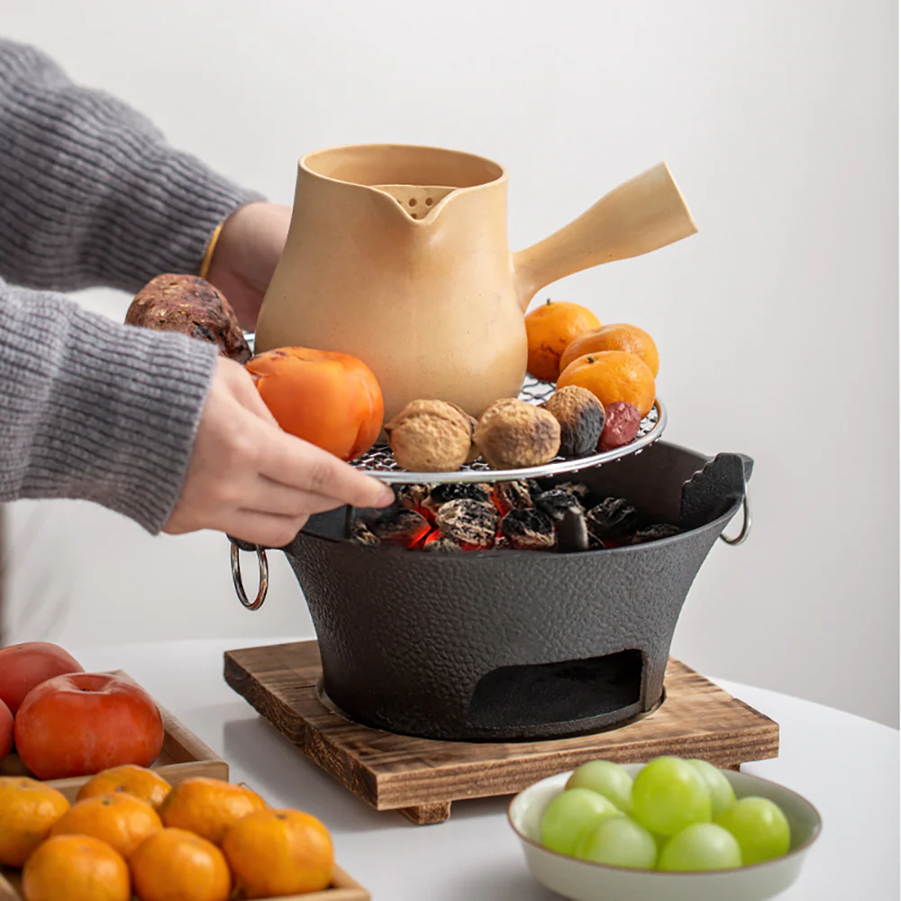 Multifunctional Cast Iron Tea Stove Set - Image 4