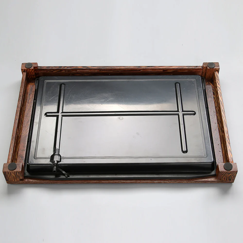 Nature Bamboo Stripe Wooden Tea Tray - Image 4