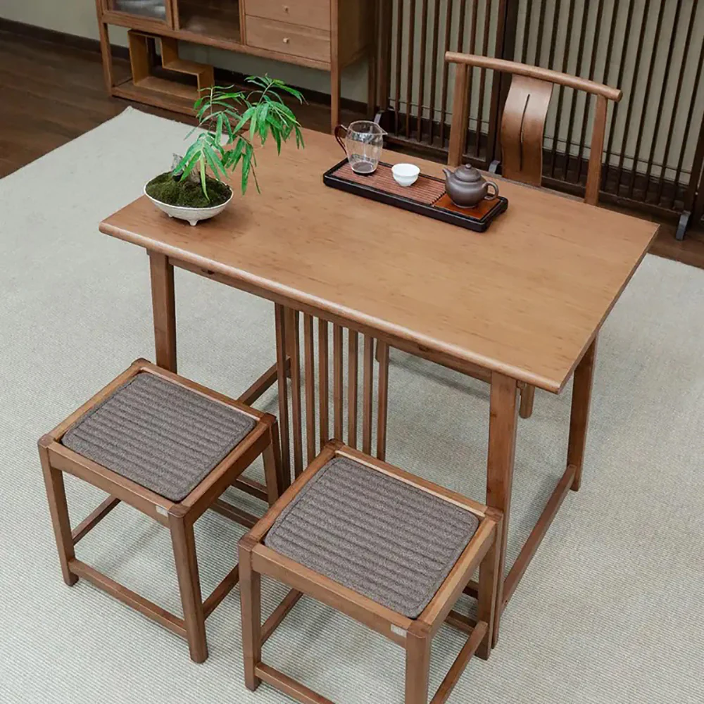 New Chinese Style Small Bamboo Tea Table - Image 2