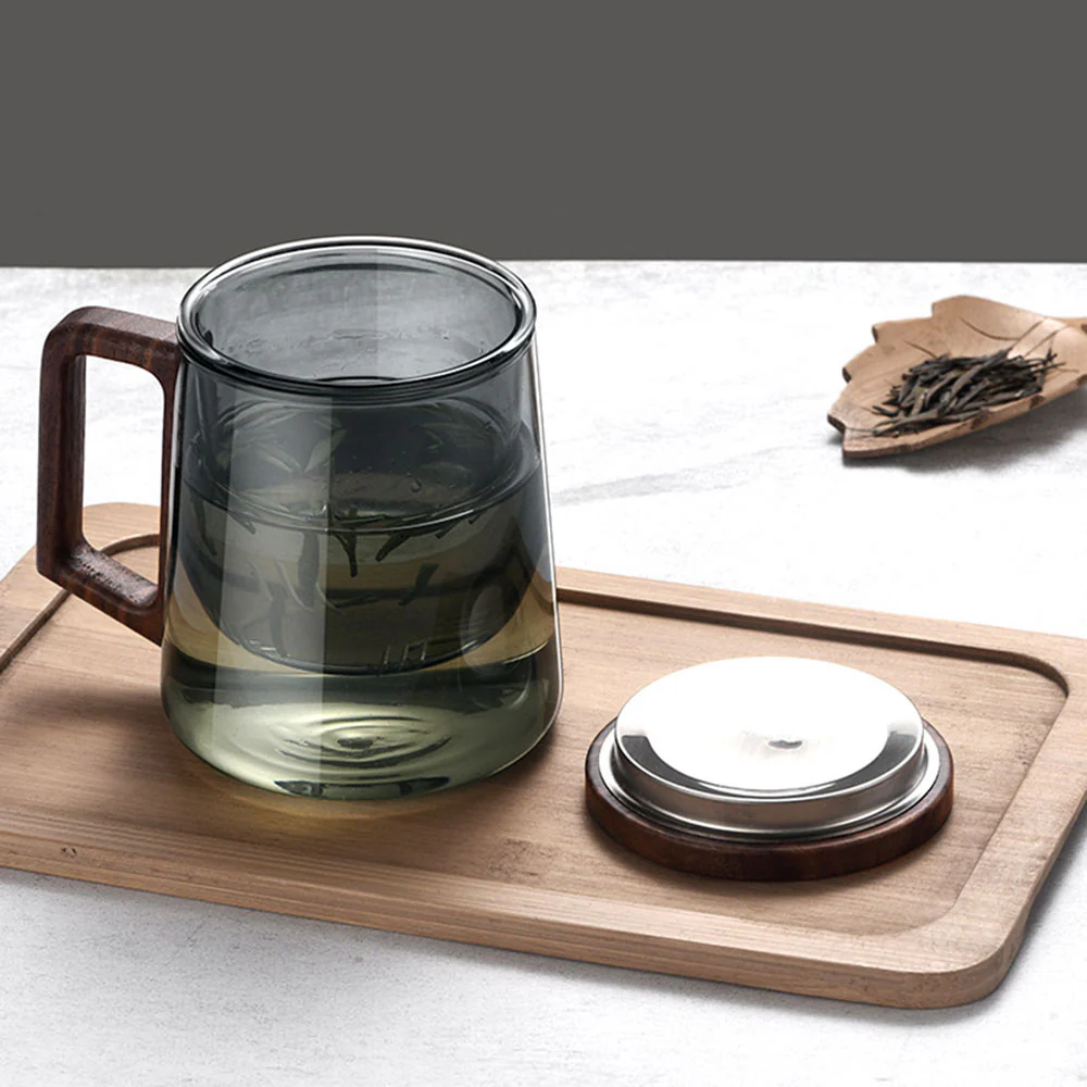 Office Glass Tea Cup With Infuser - Image 4