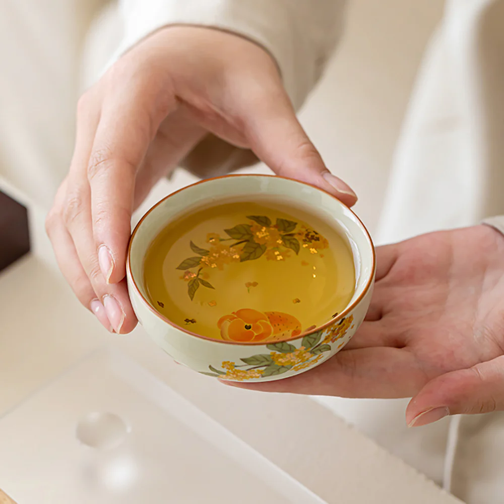 Osmanthus And Koi Travel Tea Set - Image 6