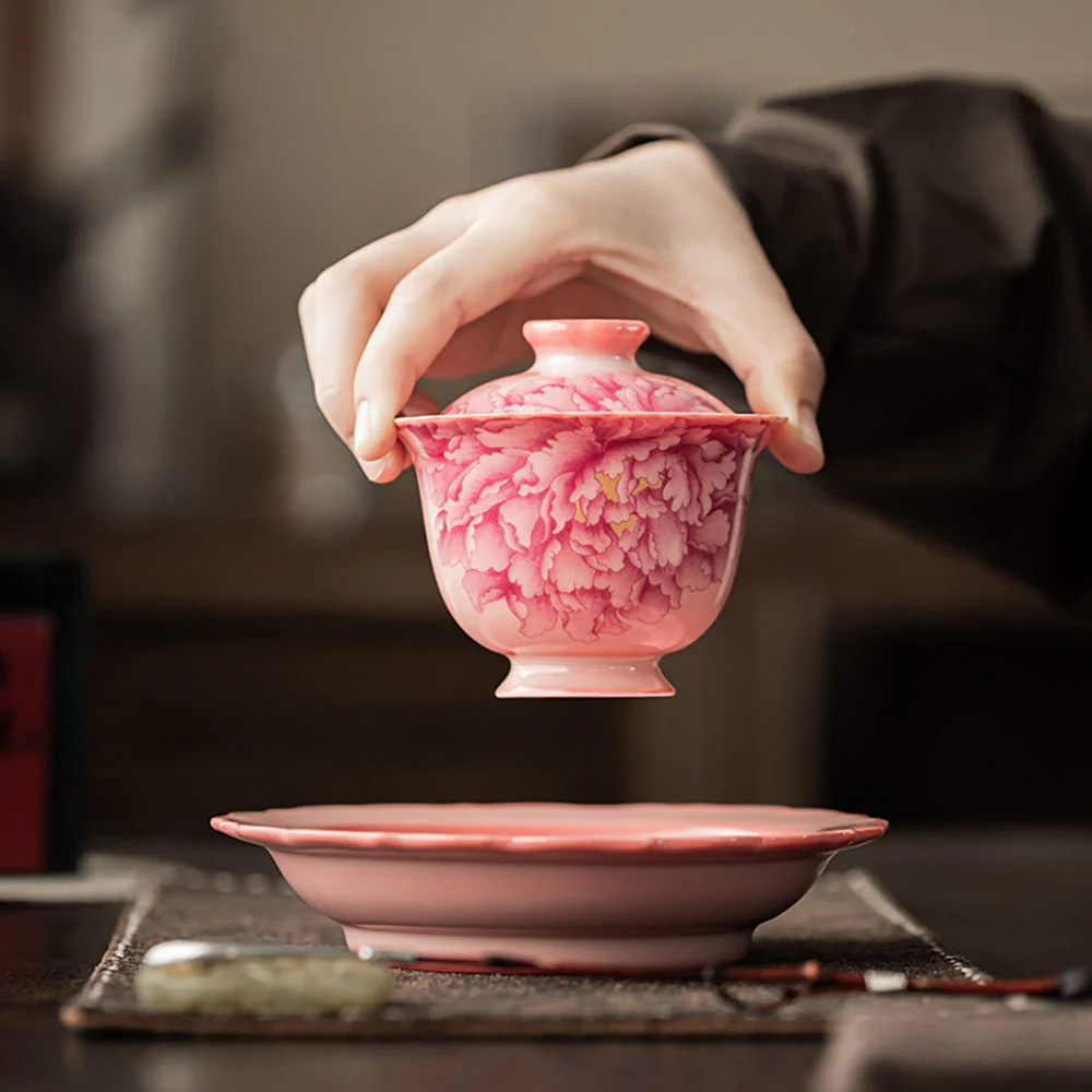 Pink Peony Ruyao Gaiwan - Image 4