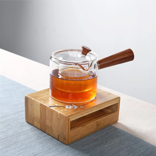 Plum Blossom Bamboo Candle Teapot Warmer - Image 7