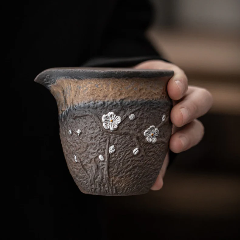 Plum Blossom Rock Clay Fair Cup - Image 11