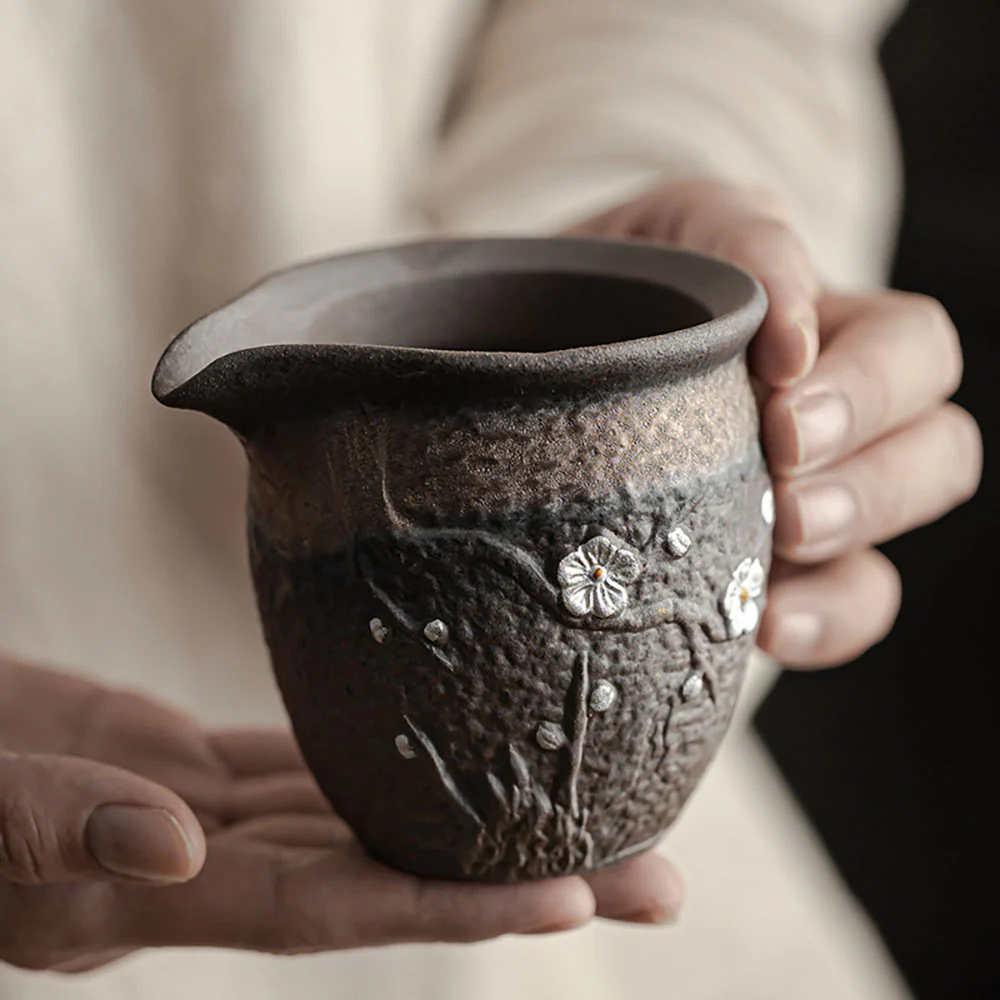Plum Blossom Rock Clay Fair Cup - Image 2