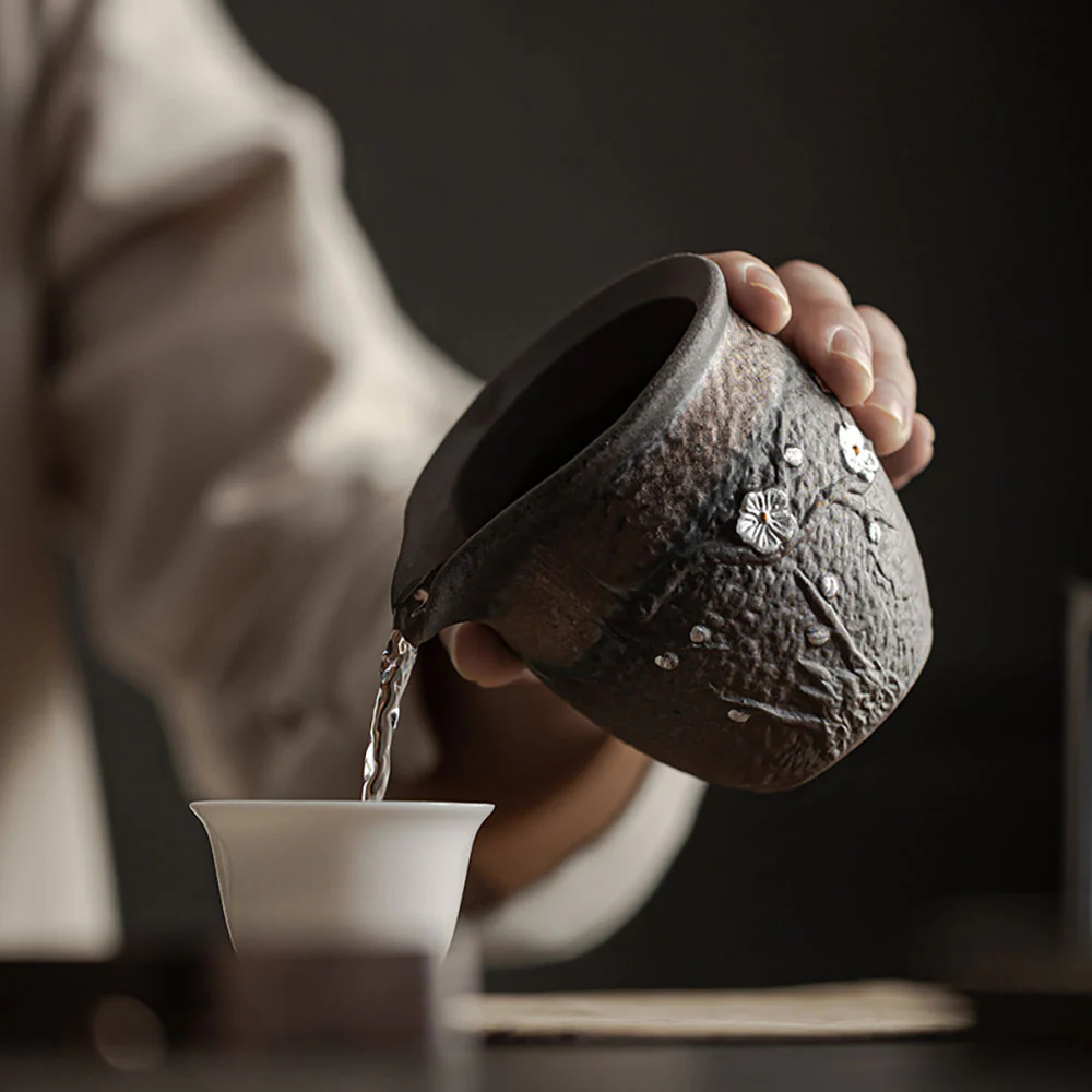 Plum Blossom Rock Clay Fair Cup - Image 3
