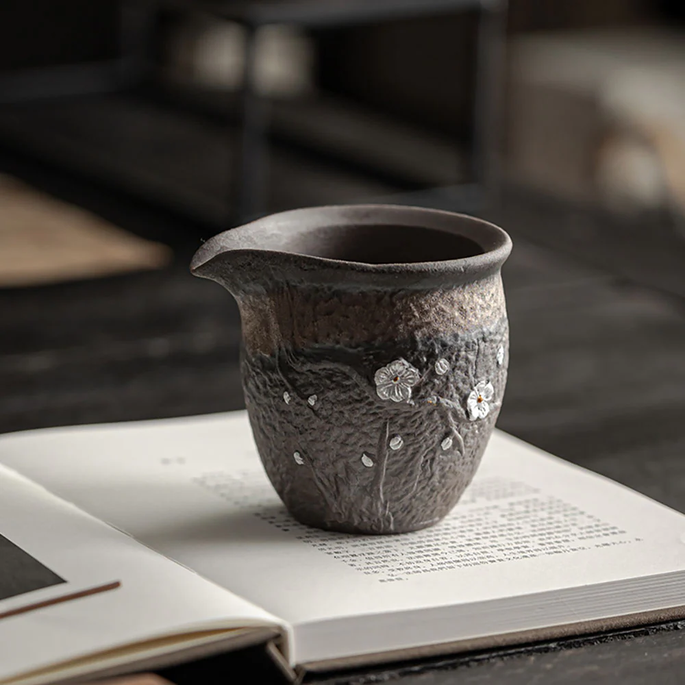 Plum Blossom Rock Clay Fair Cup - Image 4