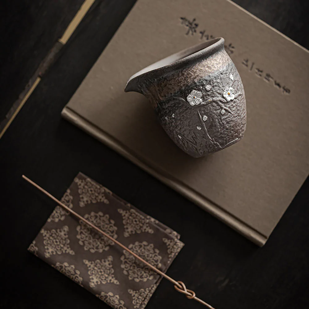 Plum Blossom Rock Clay Fair Cup - Image 5