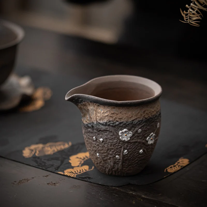 Plum Blossom Rock Clay Fair Cup - Image 6