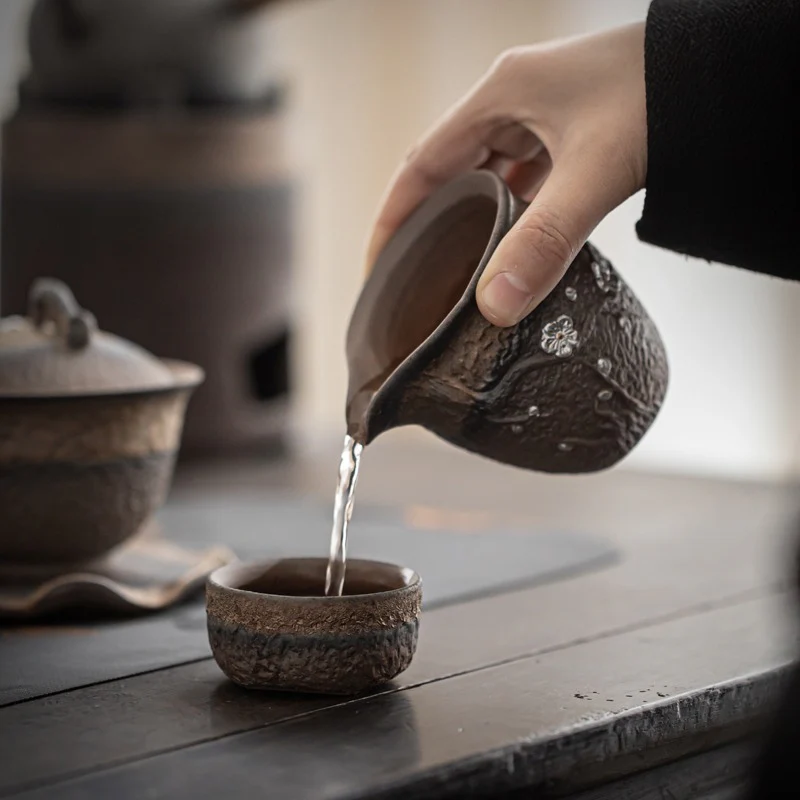 Plum Blossom Rock Clay Fair Cup - Image 7