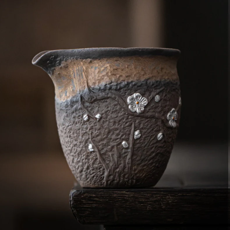 Plum Blossom Rock Clay Fair Cup - Image 9
