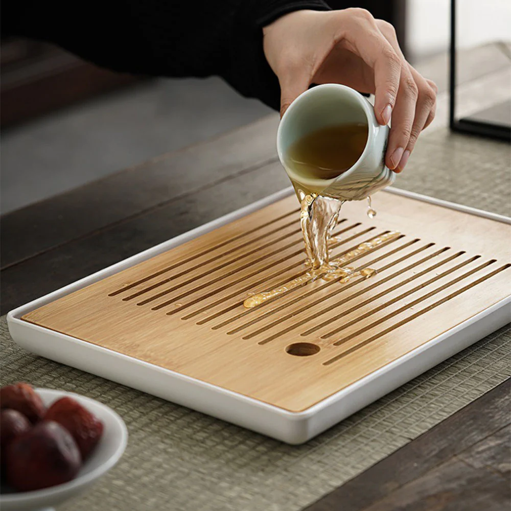Plum Orchid Bamboo Chrysanthemum Mikawachi-yaki Tea Set - Image 7