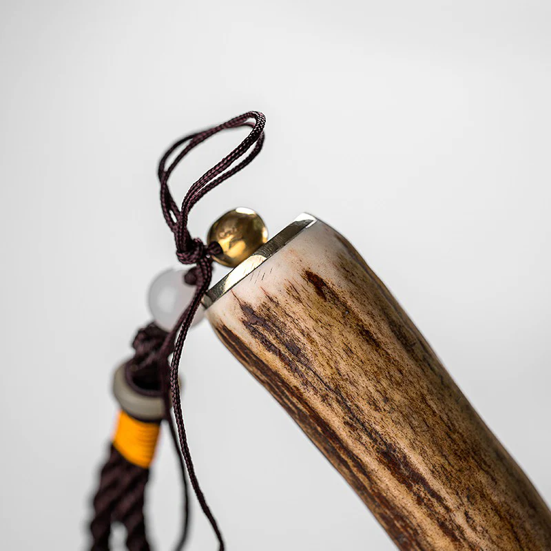 Poplar Wood Tea Knife With Leather Case - Image 6