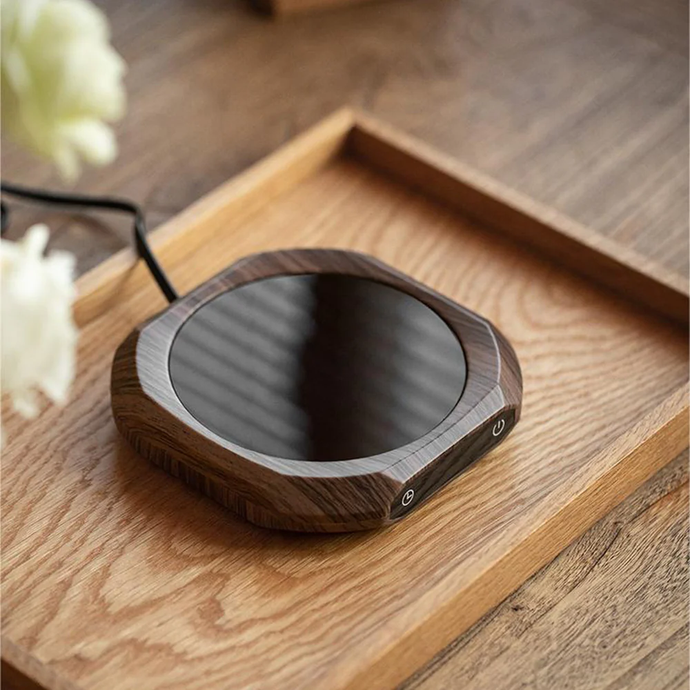 Portable Walnut Electronic Teapot Warmer - Image 2