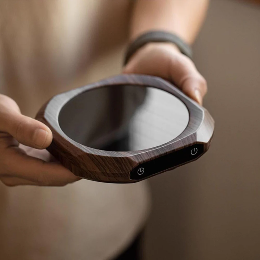 Portable Walnut Electronic Teapot Warmer - Image 4