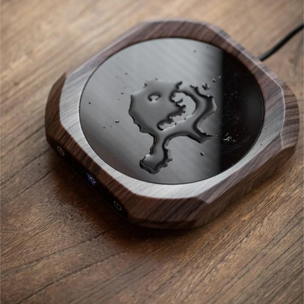 Portable Walnut Electronic Teapot Warmer - Image 5