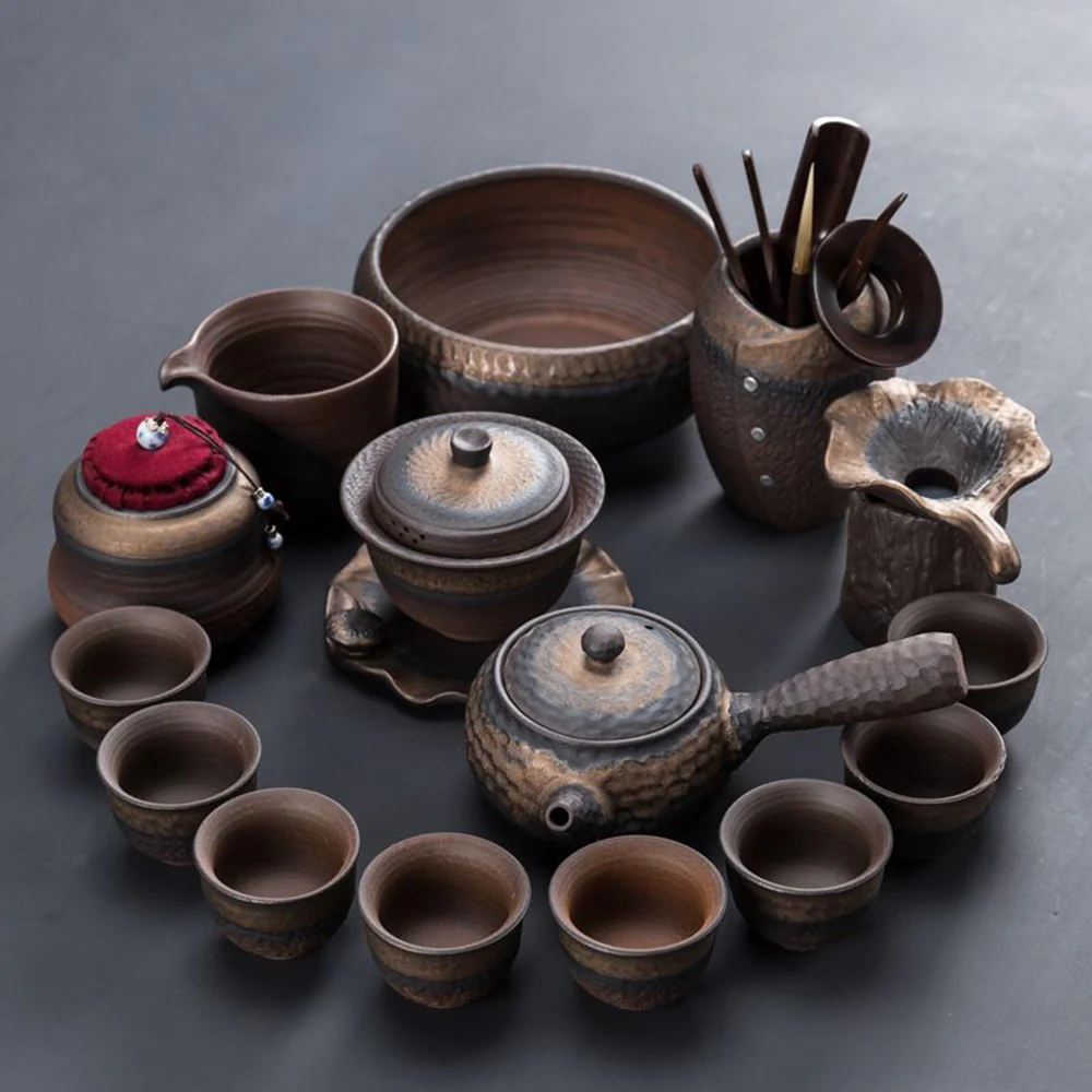 Pottery Wabi-sabi Gongfu Tea Set - Image 2