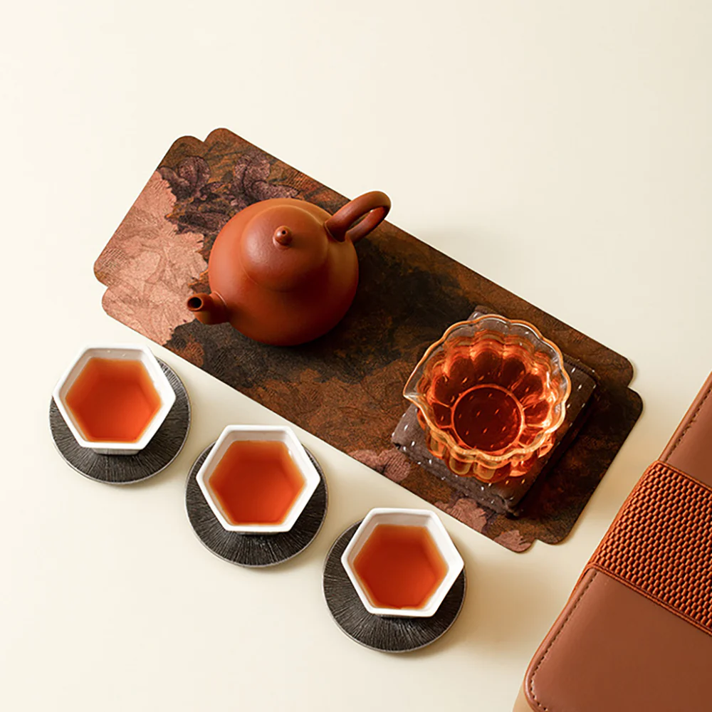 Purple Clay & Ceramic Travel Tea Set - Image 4