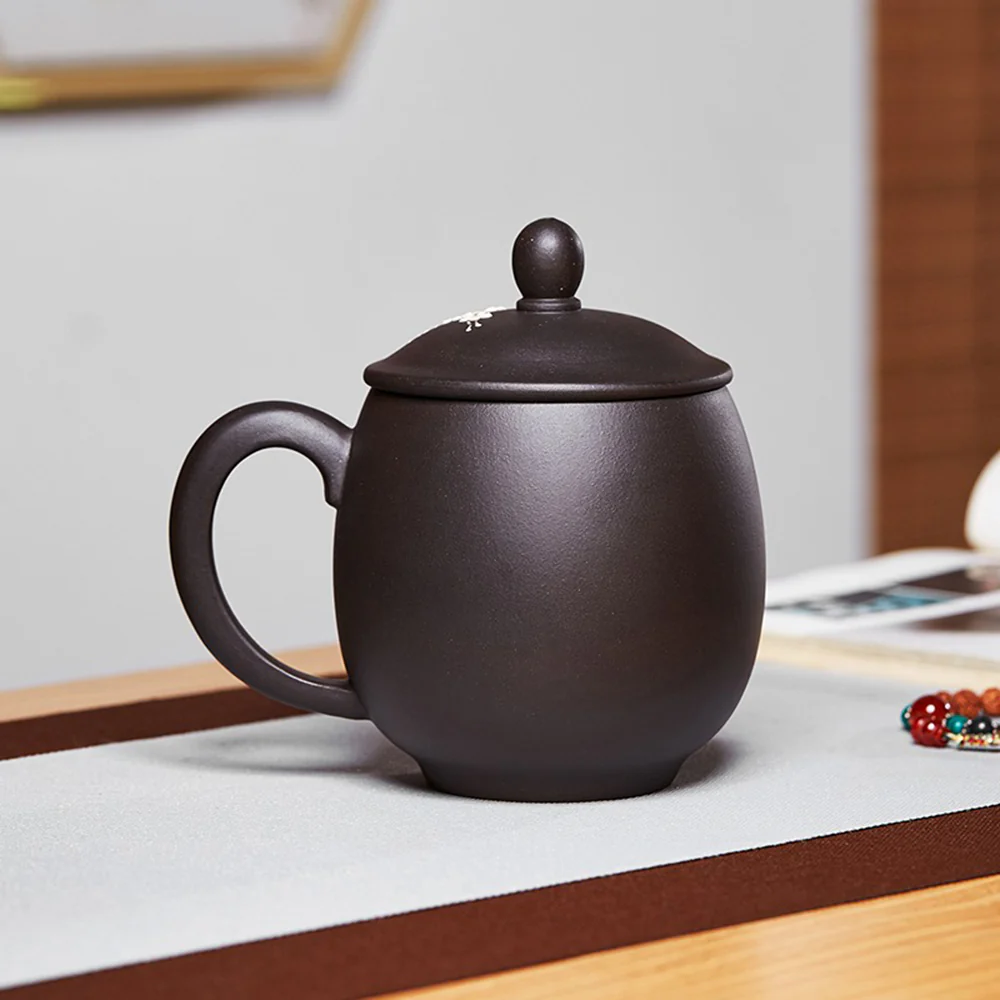 Purple Clay Color Changing Plum Bossom Tea Cup - Image 5