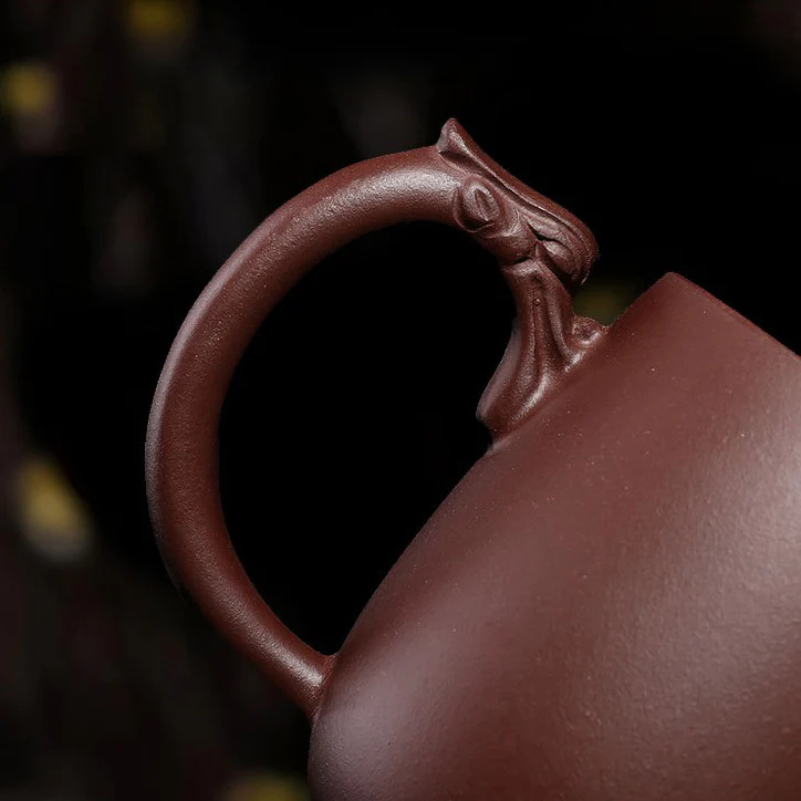 Purple Clay Dragon Tea Cup With Infuser - Image 10