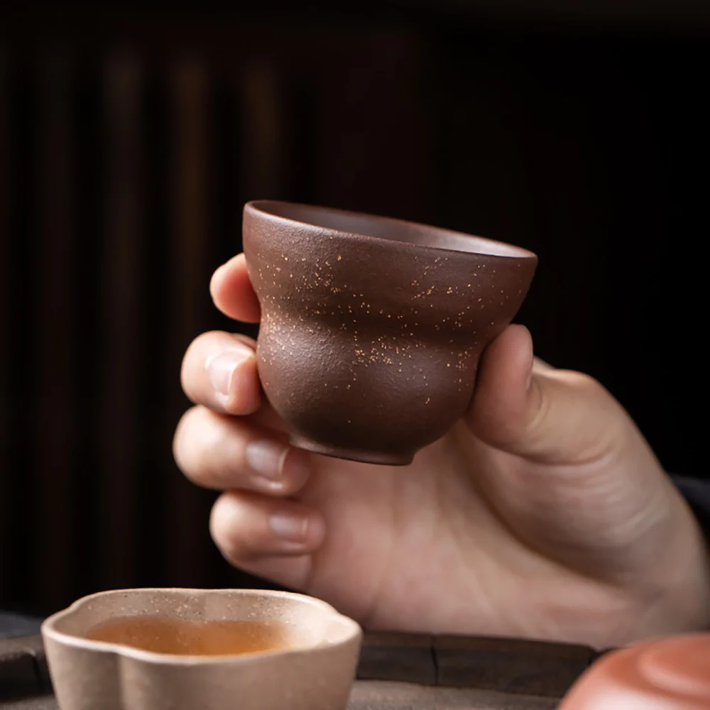 Purple Clay Five Blessings Tea Cup Set - Image 4