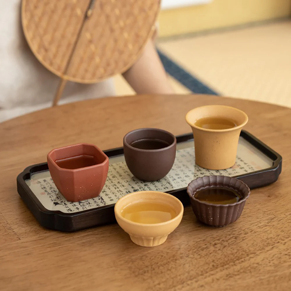 Purple Clay Five Elements Tea Cup Set - Image 4