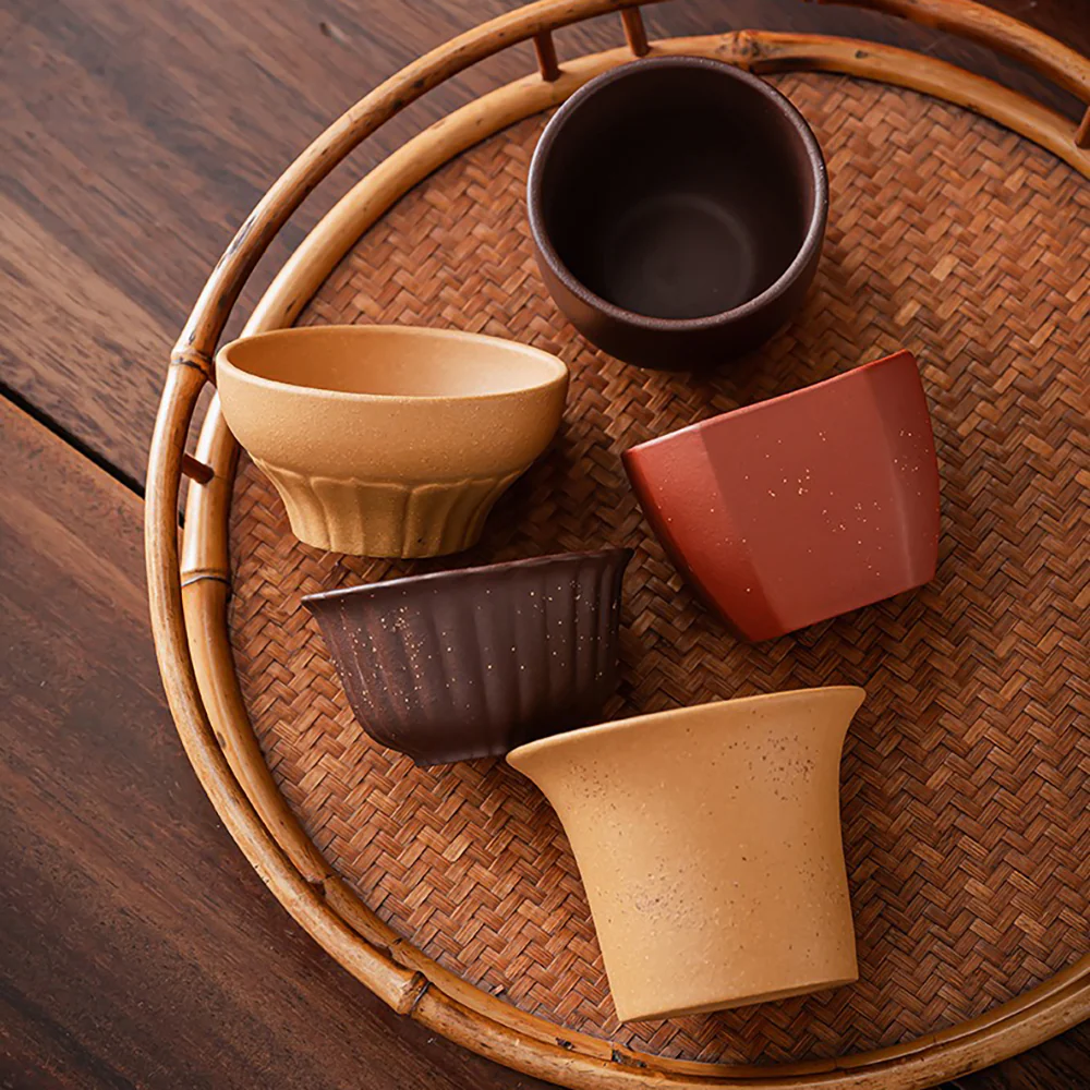 Purple Clay Five Elements Tea Cup Set - Image 5