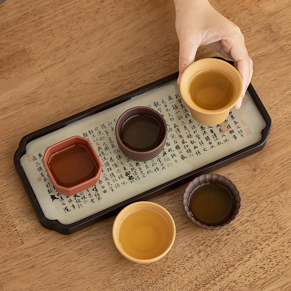 Purple Clay Five Elements Tea Cup Set - Image 6