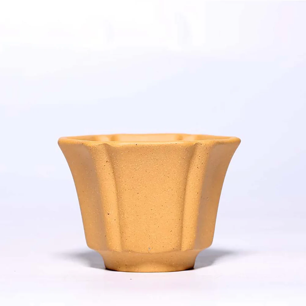 Purple Clay Flower Gongfu Tea Cup Set - Image 4