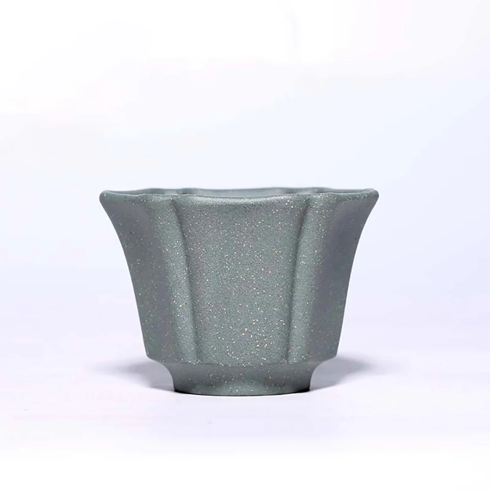 Purple Clay Flower Gongfu Tea Cup Set - Image 7