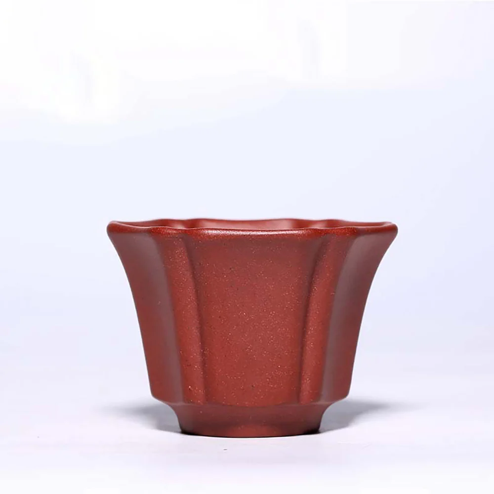 Purple Clay Flower Gongfu Tea Cup Set - Image 8