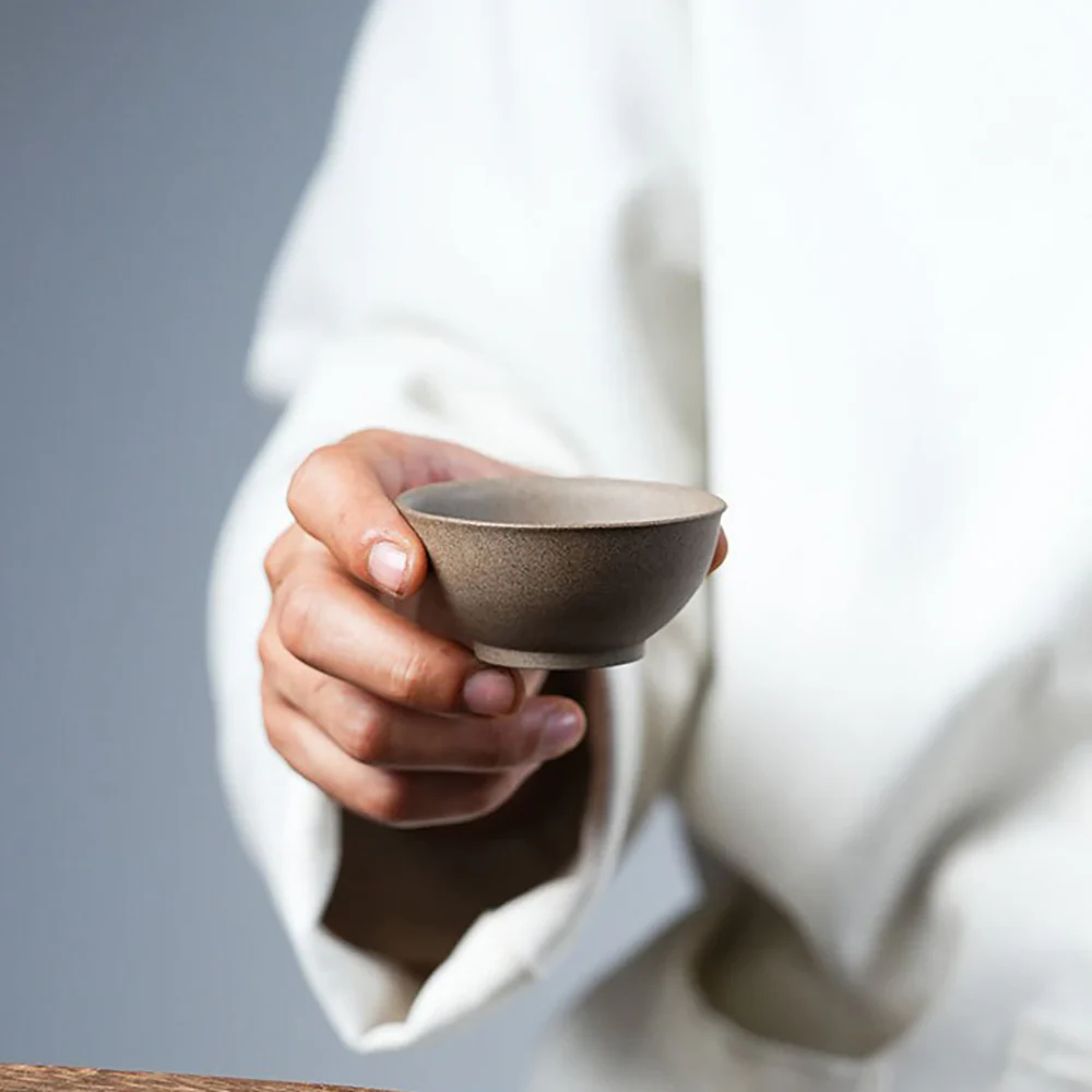 Purple Clay Lotus Gongfu Tea Cup Set - Image 7