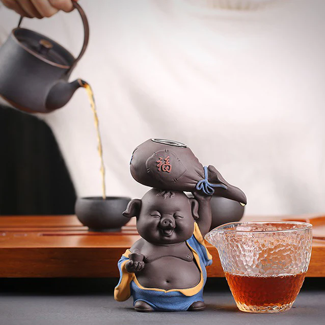 Purple Clay Pig Tea Strainer - Image 10