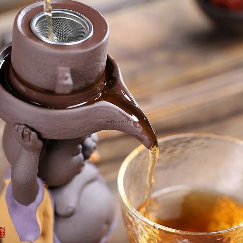 Purple Clay Pig Tea Strainer - Image 5