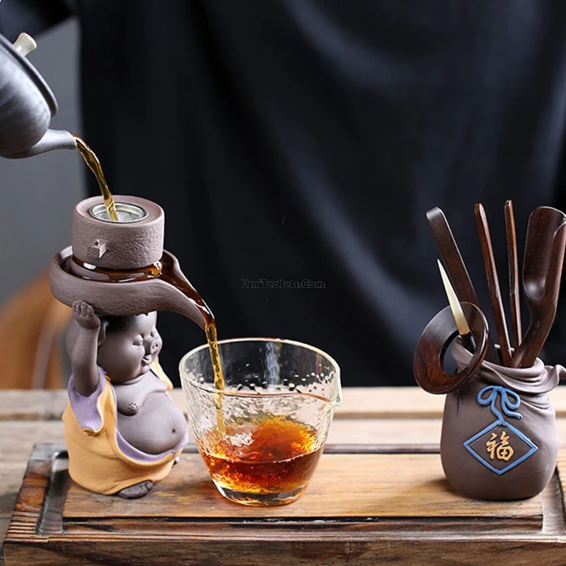 Purple Clay Pig Tea Strainer - Image 6