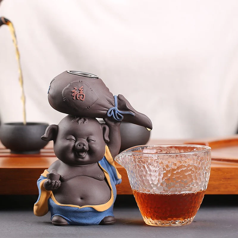 Purple Clay Pig Tea Strainer - Image 7