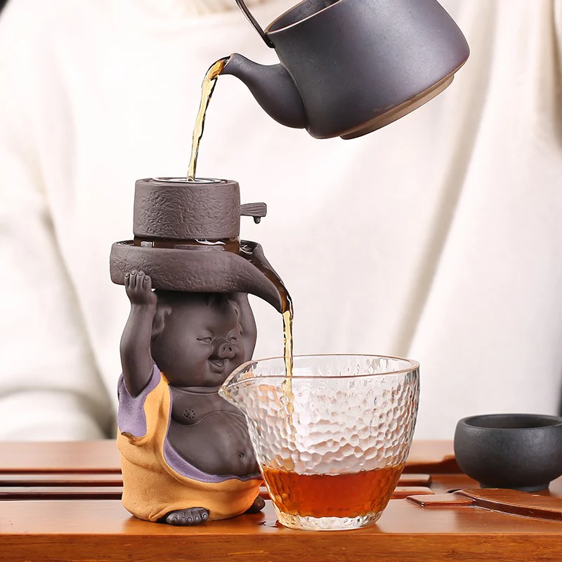 Purple Clay Pig Tea Strainer - Image 9