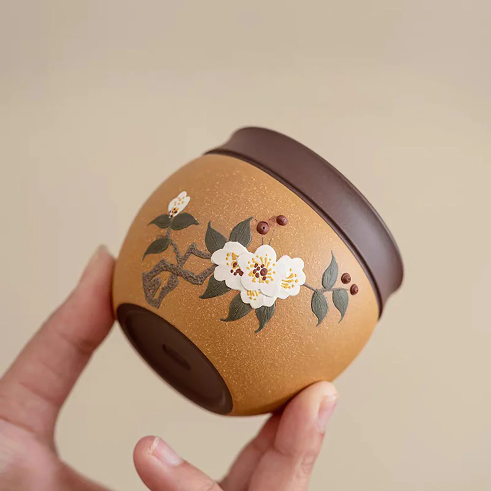 Purple Clay Plum Blossom Gongfu Tea Cup - Image 4