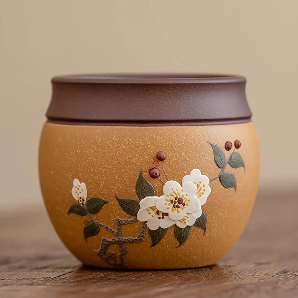 Purple Clay Plum Blossom Gongfu Tea Cup - Image 5