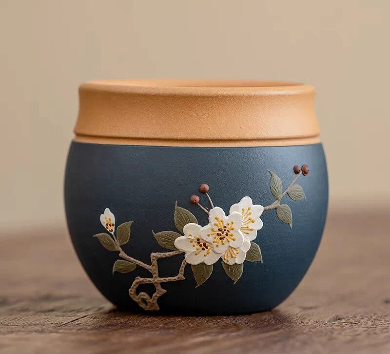Purple Clay Plum Blossom Gongfu Tea Cup - Image 6